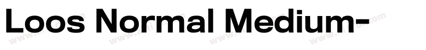 Loos Normal Medium字体转换